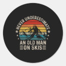 Search for funny skiing stickers Adventure