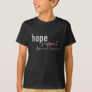 Search for breast cancer kids tshirts Hope