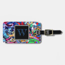 Search for graffiti luggage tags Colourful