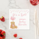 Search for teddy bear baby shower napkins Handwritten script