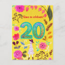 Search for 20th birthday cards Gold