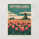 Search for flowers retro postcards Holland