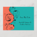 Search for teal orange save the dates Trendy