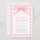 Search for cute baby girl shower invitations Pink bow