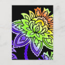 Search for neon flowers postcards Vintage