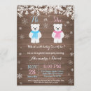 Search for wood gender reveal invitations Boy or girl