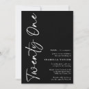 Search for surprise 21st birthday invitations Minimalist