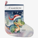 Search for dinosaur christmas stockings T rex