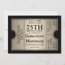Search for silver 75th birthday invitations Gold