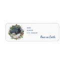 Search for snow globe return address labels Blue