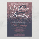 Search for rose gold and navy blue wedding programmes Chic