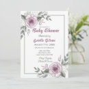 Search for mauve baby shower invitations Pretty