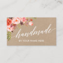 Search for crafted style business cards Handmade