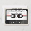 Search for vintage cassette tape invitations 80's