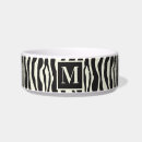 Search for zebra print pet bowls Black and white