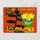 Search for orange blue save the dates Terracotta