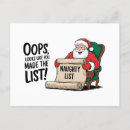 Search for funny christmas humor cartoon postcards Claus