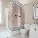 Search for glitter shower curtains Silver