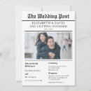 Search for newspaper wedding invitations Vintage