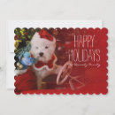 Search for west highland terrier christmas cards Close up