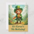 Search for ireland birthday invitations Leprechaun