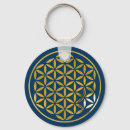 Search for gold fleur de key rings Lotus