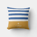 Search for blue and gold striped cushions Chic