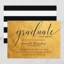 Search for golden graduation invitations Faux gold