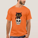 Search for skull cat tshirts Spooky