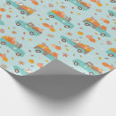 Search for blue truck wrapping paper Cute