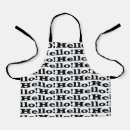 Search for hello aprons Black
