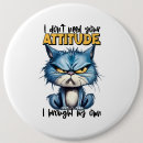Search for grumpy humour badges Cat