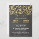 Search for gold filigree wedding invitations Modern