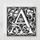 Search for letter a monogram invitations Vintage