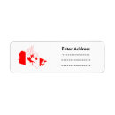 Search for canada flag return address labels Maple leaf