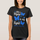 Search for her fight is my fight tshirts Butterfly