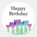 Search for happy birthday floral stickers Modern