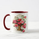 Search for romantic red roses mugs Botanical