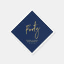 Search for birthday napkins Forty