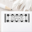 Search for tile return address labels Elegant