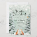 Search for fox birthday invitations Modern