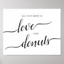 Search for donut wedding signs Black and white