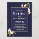 Search for navy blue gold bridal shower invitations Pink
