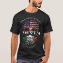 Search for kevin name tshirts Irish