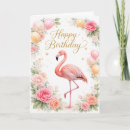Search for flamingo birthday cards Floral