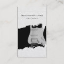 Search for rock band business cards Guitarist