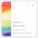 Search for rainbow wedding stickers Bright