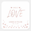 Search for gold heart wedding stickers Typography