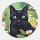 Search for black cat sitting stickers Pet