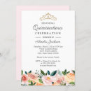Search for peach quinceanera invitations 15th birthday